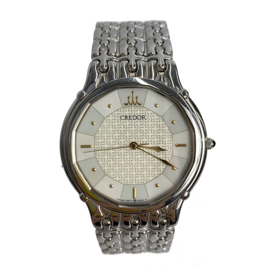 CREDOR◇クォーツ腕時計/アナログ/SLV/9571-5050 : セカンドストリート