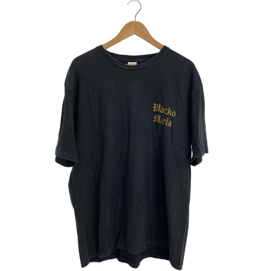 WACKO MARIA◇Tシャツ/聖母マリア/XL/コットン/BLK : セカンド
