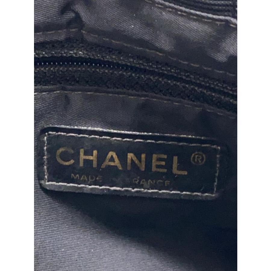 CHANEL◆トートバッグ/--/BLK/無地/A47148の画像