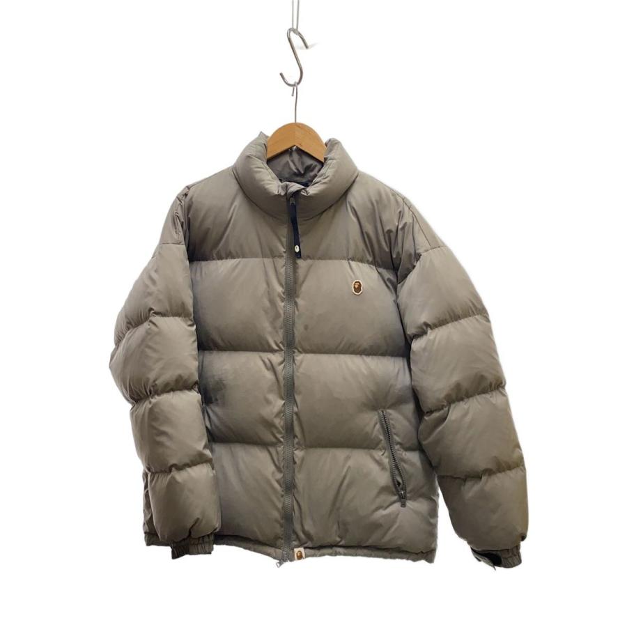 A Bathing Ape グレー ダウンジャケット Lサイズ A BATHING APE◇ダウンジャケット/L/ポリエステル/GRY/001HJH801014M