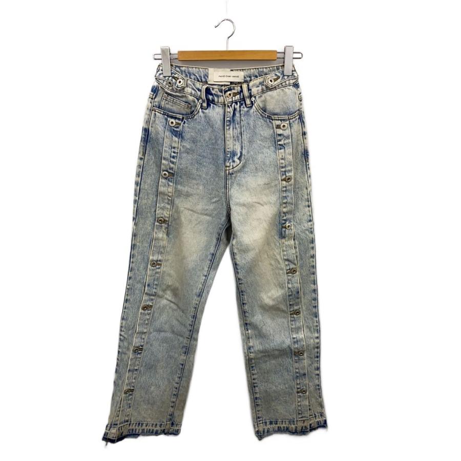 Feng Chen Wang◇SIDE RELEASE DENIM PANTS/ボトム/XS/デニム/IDG