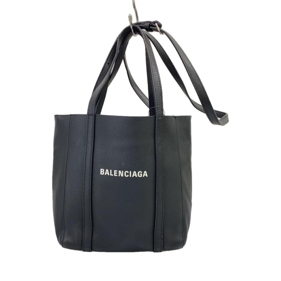 BALENCIAGA◇トートバッグ/レザー/BLK/551815・1000・R・062123