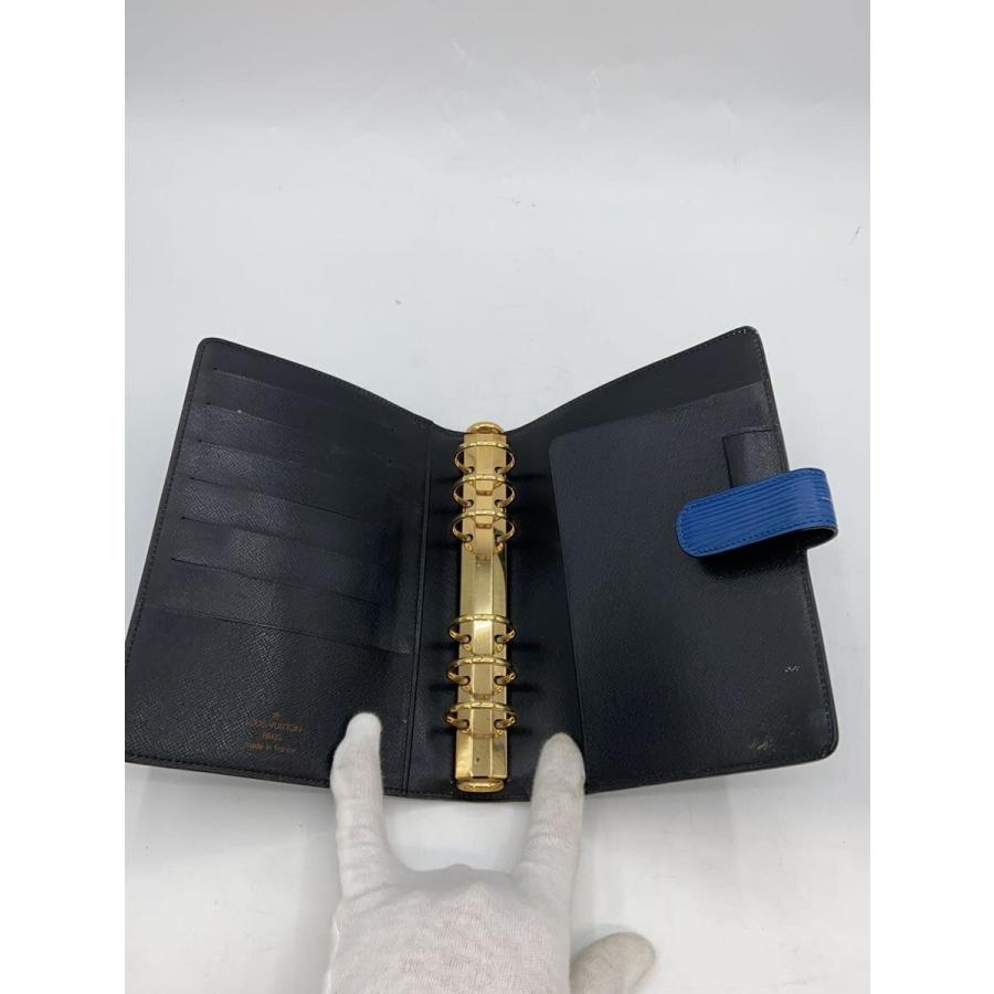 LOUIS VUITTON◇アジェンダMM_エピ/レザー/BLU/メンズ : セカンド