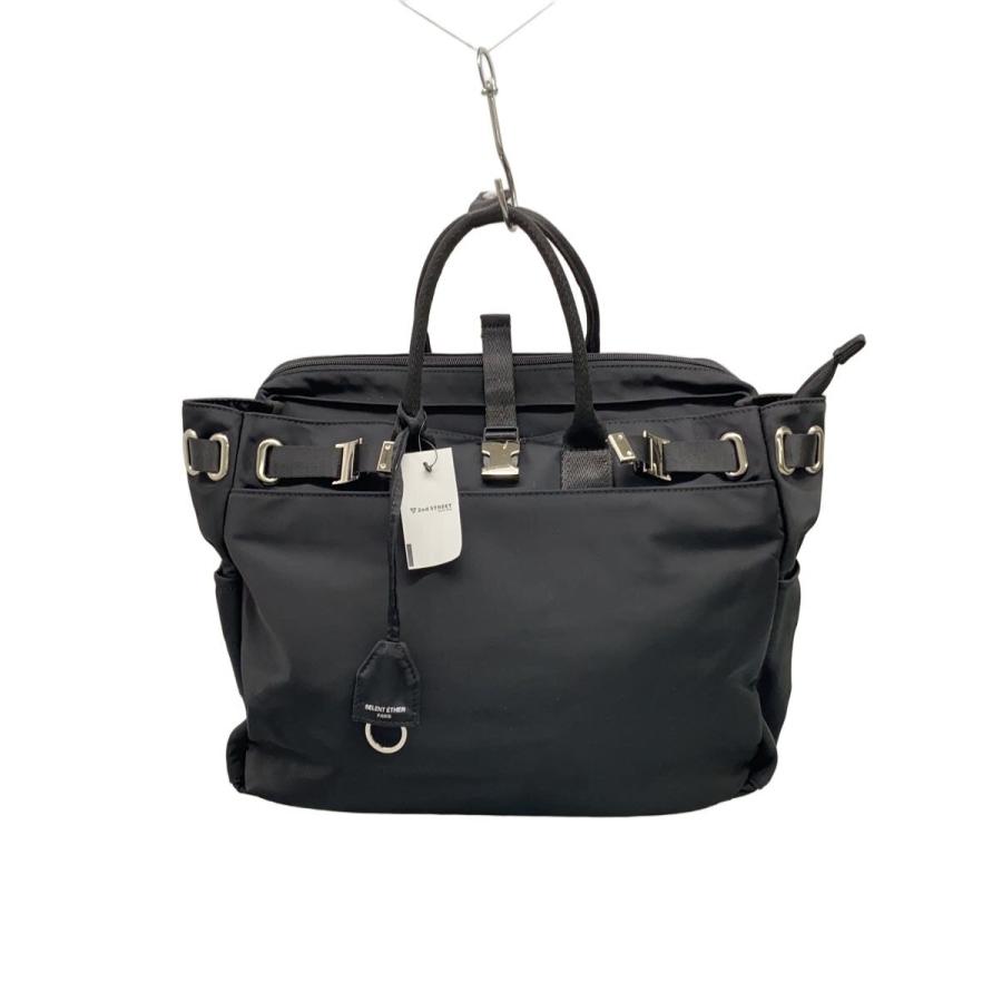SELENT ETHER◇トートバッグ/ナイロン/BLK/無地 : セカンドストリート
