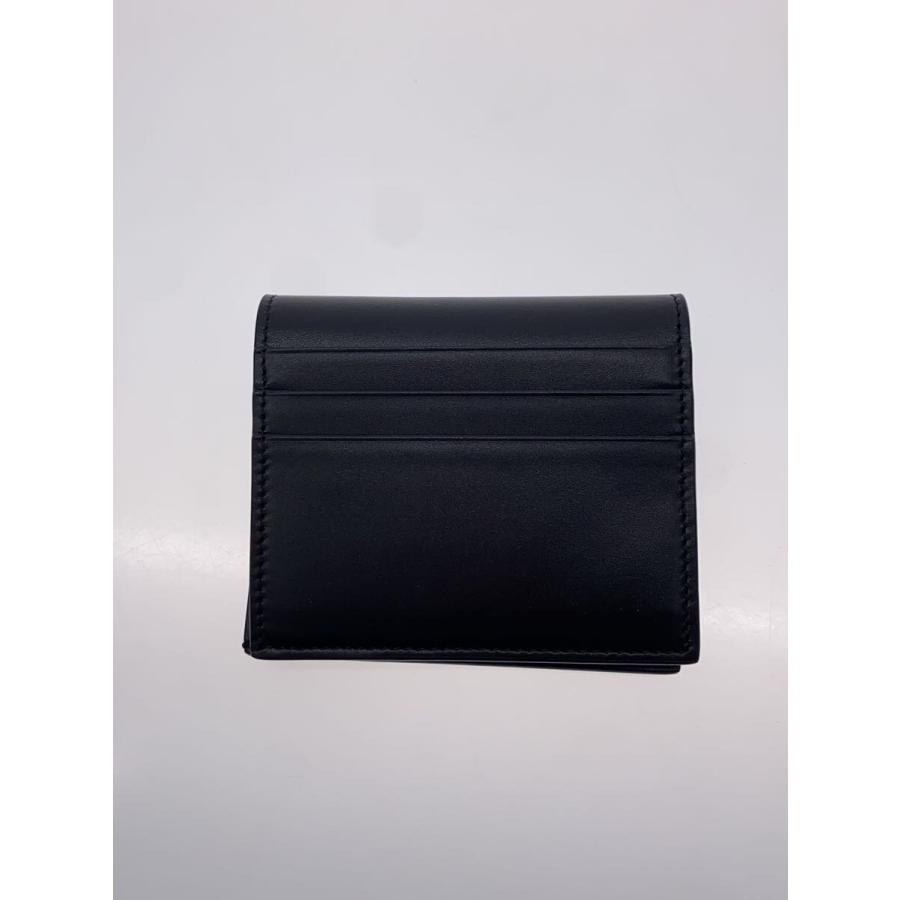 YVES SAINT LAURENT 黒 二つ折り財布　メンズ SAINT LAURENT◇2つ折り財布/レザー/BLK/無地/メンズ : セカンド