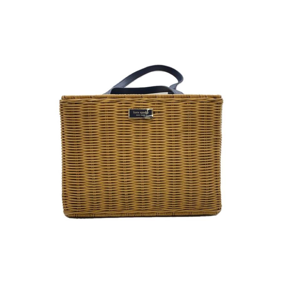 kate spade new york◇カゴバッグ/--/CML/無地 : セカンド