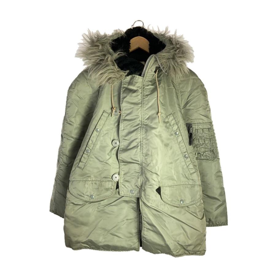 ALPHA INDUSTRIES◇ミリタリージャケット/N-3B/USA製/S/ナイロン/GRY