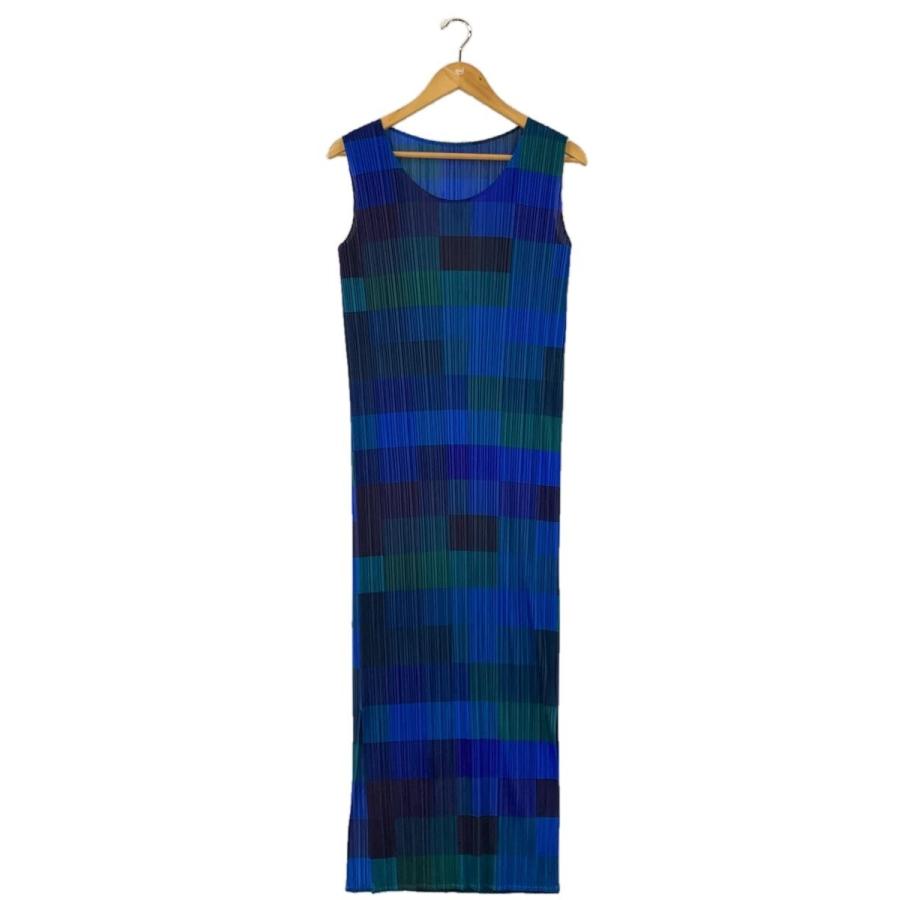 PLEATS PLEASE ISSEY MIYAKE◇ノースリーブワンピース/3/ポリエステル