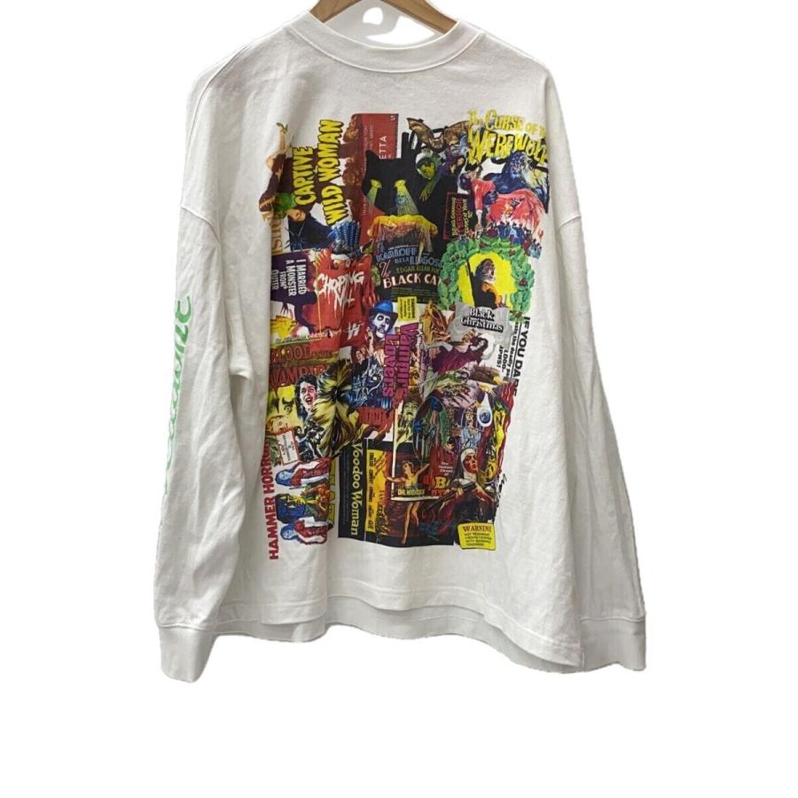 WE11DONE◇長袖Tシャツ/L/コットン/WHT : 2344800988020 : セカンド 