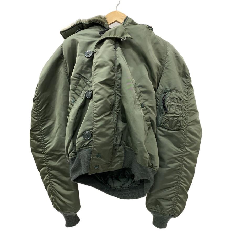 ALPHA INDUSTRIES◇フライトジャケット/L/ナイロン/SLV/無地/1615-573