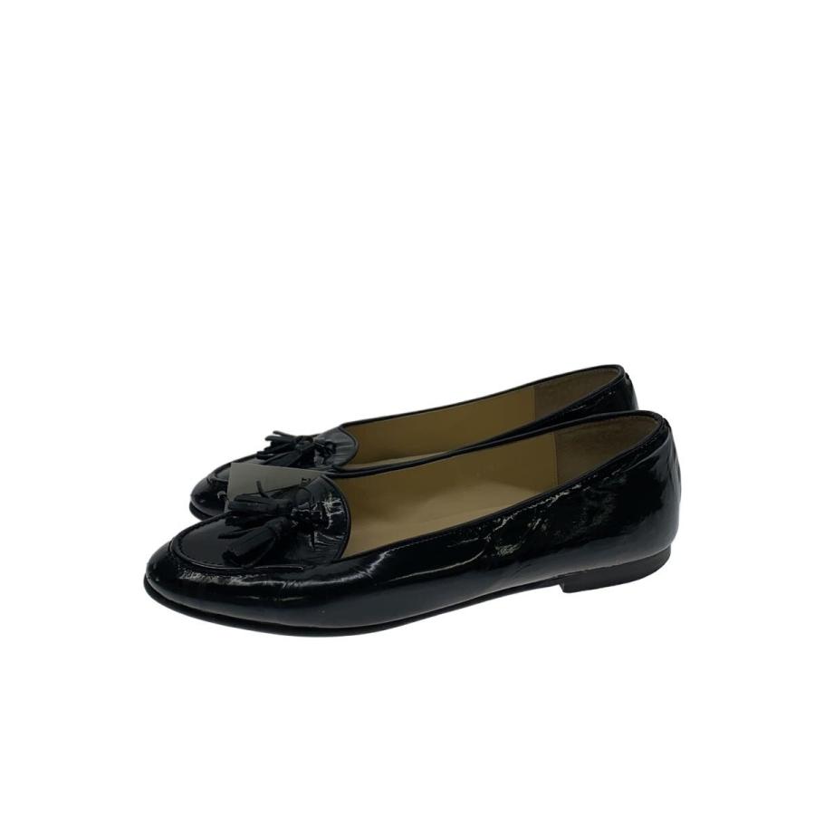 MARGARET HOWELL◇タッセルローファー/22.5cm/BLK/レザー/2141
