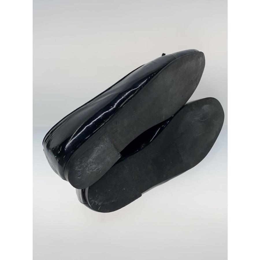 MARGARET HOWELL◇タッセルローファー/22.5cm/BLK/レザー/2141