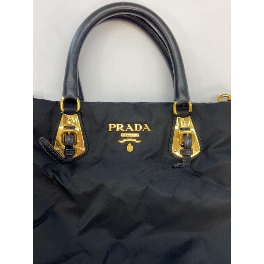 PRADA◇ショルダーバッグ/ナイロン/BLK/無地 : セカンドストリート