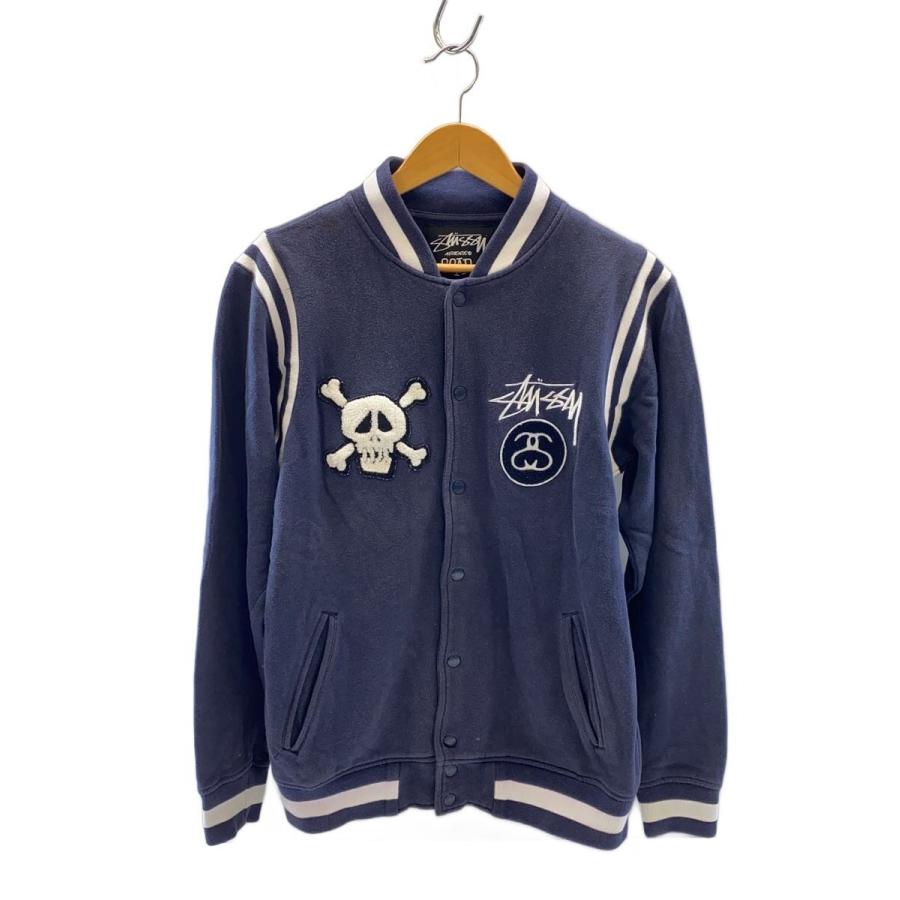 STUSSY◇スタジャン/M/コットン/NVY : セカンドストリートYahoo!店