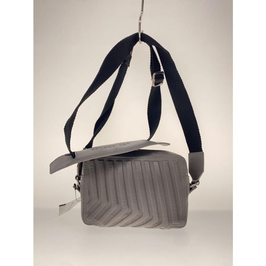 BALENCIAGA◇CAR CAMERA BAG/レザー/GRY/693542・1404・P・1317
