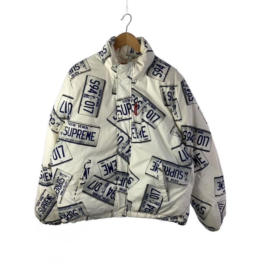 Supreme◇ダウンジャケット/L/ポリエステル/WHT/101837 : セカンド