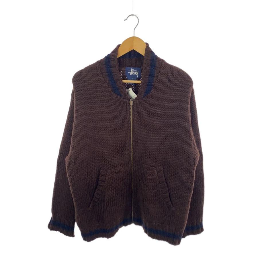 old stussy 90s 紺タグ コットンニットカーディガン old stussy 90s 紺タグ コットンニットカーディガン old stussy 90s 紺