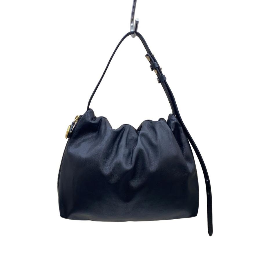 gemeil/レザーワンハンドルバッグ/ショルダーバッグ/牛革/BLK