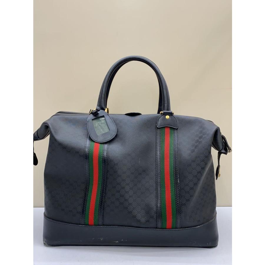 GUCCI◇ボストンバッグ/--/BLK/モノグラム : セカンドストリートYahoo 
