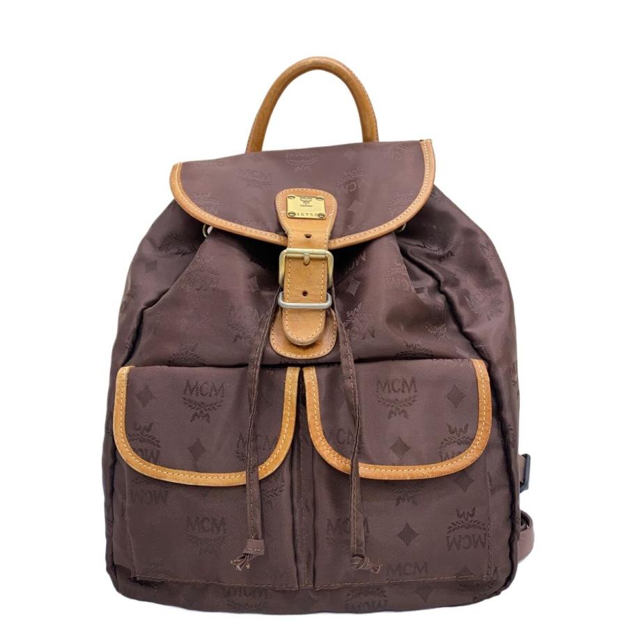 MCM ブラック/ブラウン リュック MCM◇リュック/--/BRW/モノグラム : セカンドストリートYahoo!店