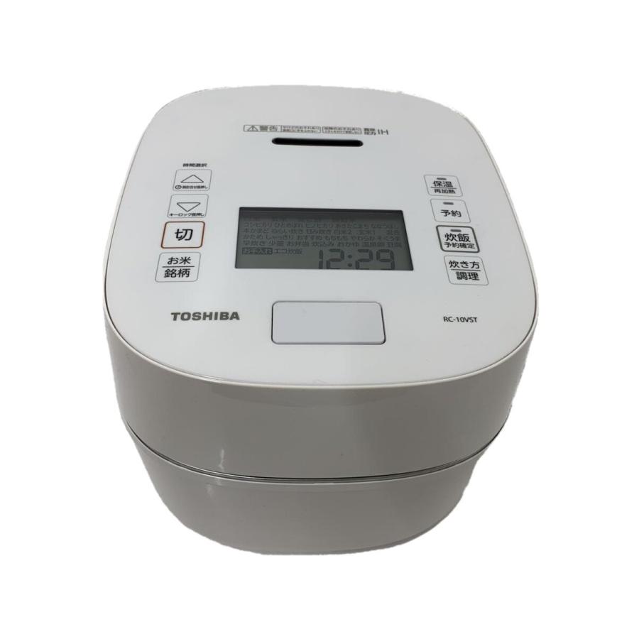 TOSHIBA IH炊飯器 RC-10VST ホワイト キッチン、食卓 TOSHIBA◇炊飯器 RC-10VST(W)