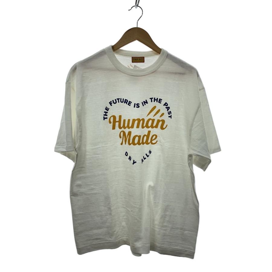 HUMAN MADE◇Tシャツ/2L/コットン/WHT : セカンドストリートYahoo!店
