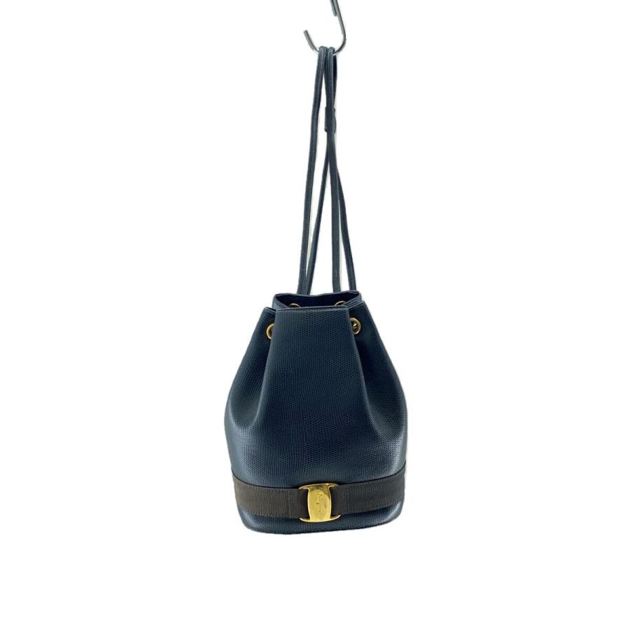 Salvatore Ferragamo◇バッグ/--/NVY/AQ-215676 : セカンドストリート