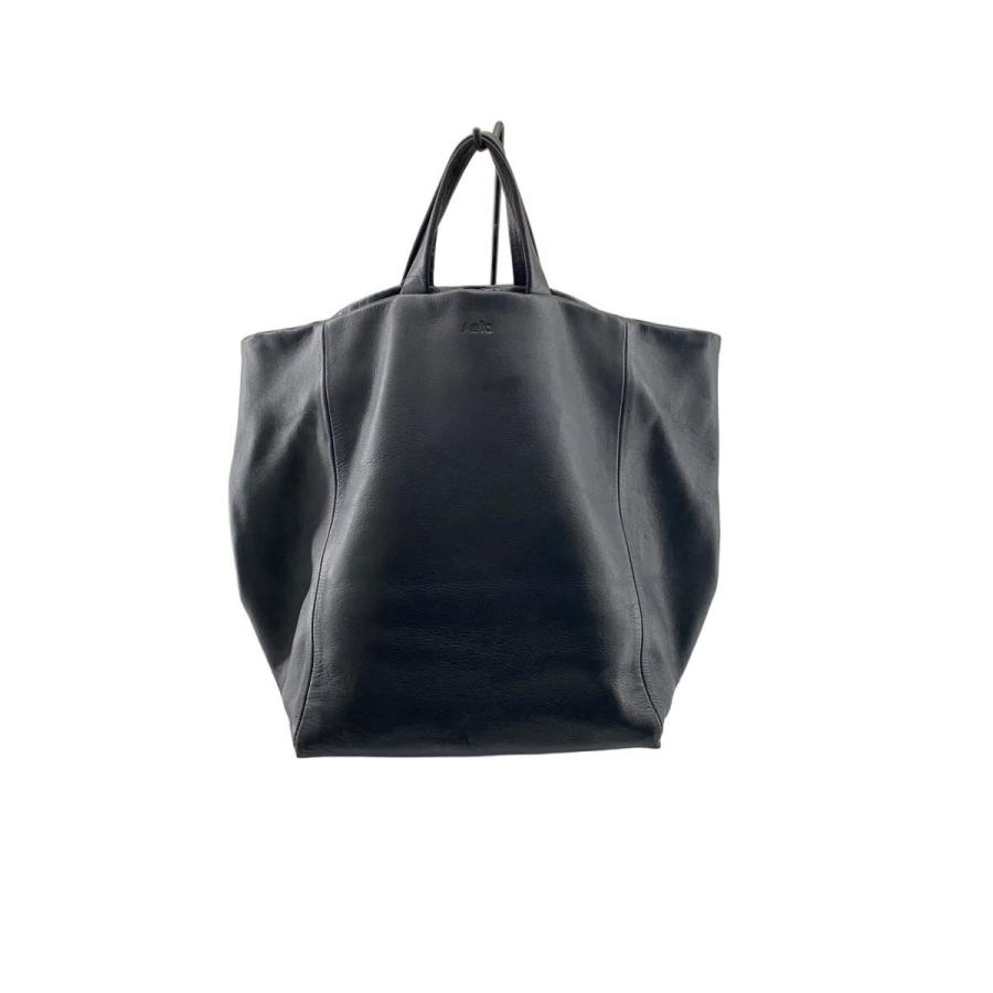 Aeta◇トートバッグ/レザー/BLK : セカンドストリートYahoo!店 - 通販