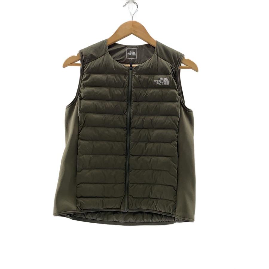 THE NORTH FACE◇RED RUN VEST_レッドランベスト/S/ナイロン/GRN/無地