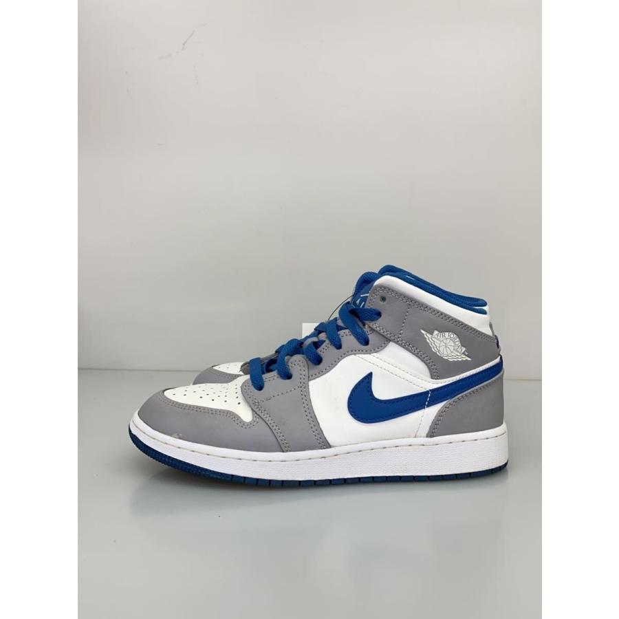 NIKE◇AIR JORDAN 1 MID_エアジョーダン ミッド/24cm/GRY : セカンド 