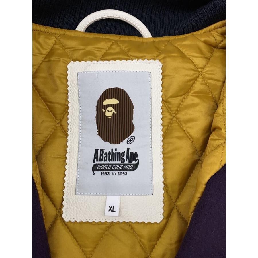A BATHING APE◆スタジャン/L/ウール/PUP/001HJL801004Mの画像