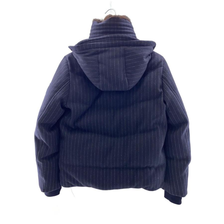 MONCLER◇ダウンジャケット/O/コットン/NVY/ストライプ/4137700-13266 