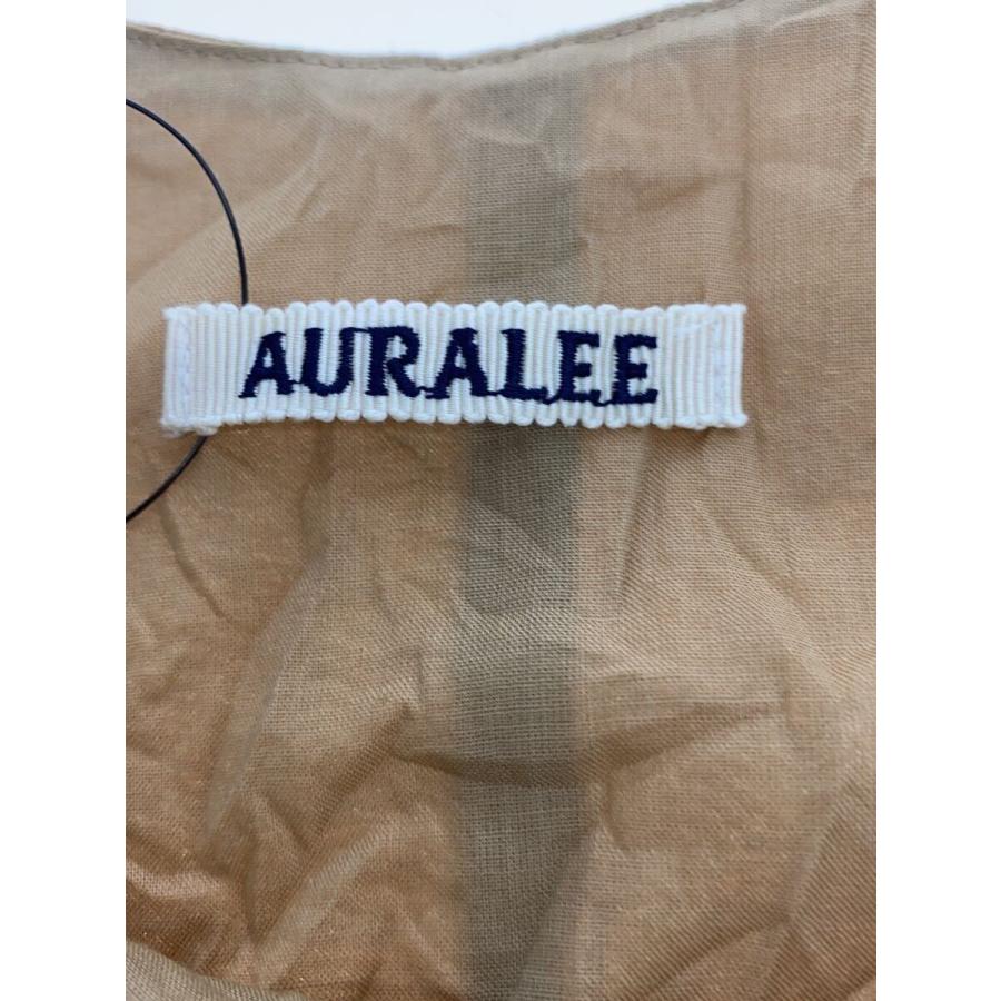 AURALEE◆ノースリーブワンピース/O/コットン/ブラウン/A24SD07FWの画像
