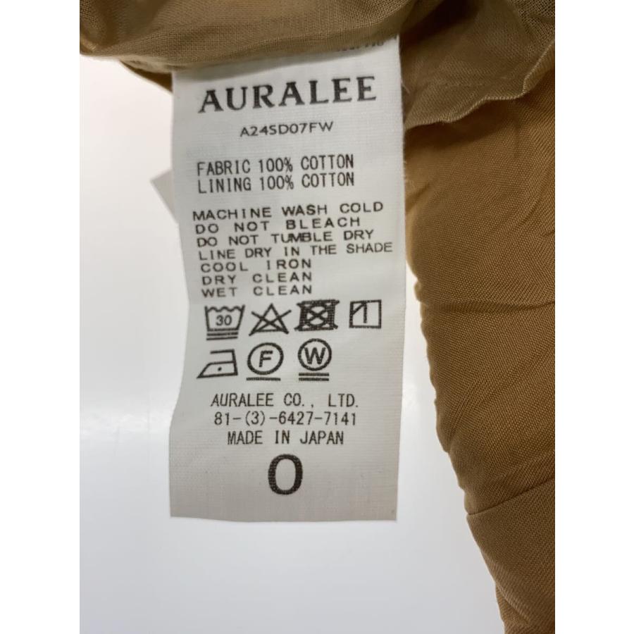 AURALEE◆ノースリーブワンピース/O/コットン/ブラウン/A24SD07FWの画像