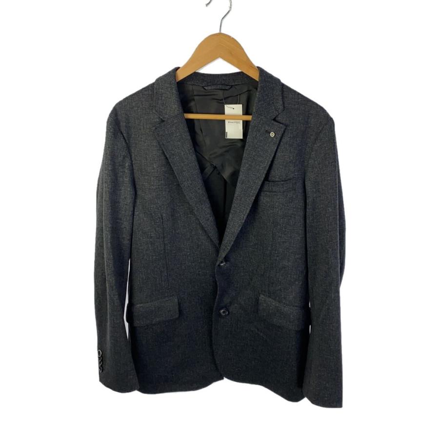 AOURE◇テーラードジャケット/L/ポリエステル/グレー/チェック