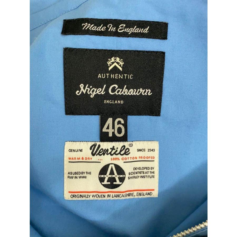 Nigel Cabourn / ナイロンジャケット/46/ナイロン/ブルー/無地// Nigel Cabourn◇ナイロンジャケット/46/ナイロン/ブルー/無地