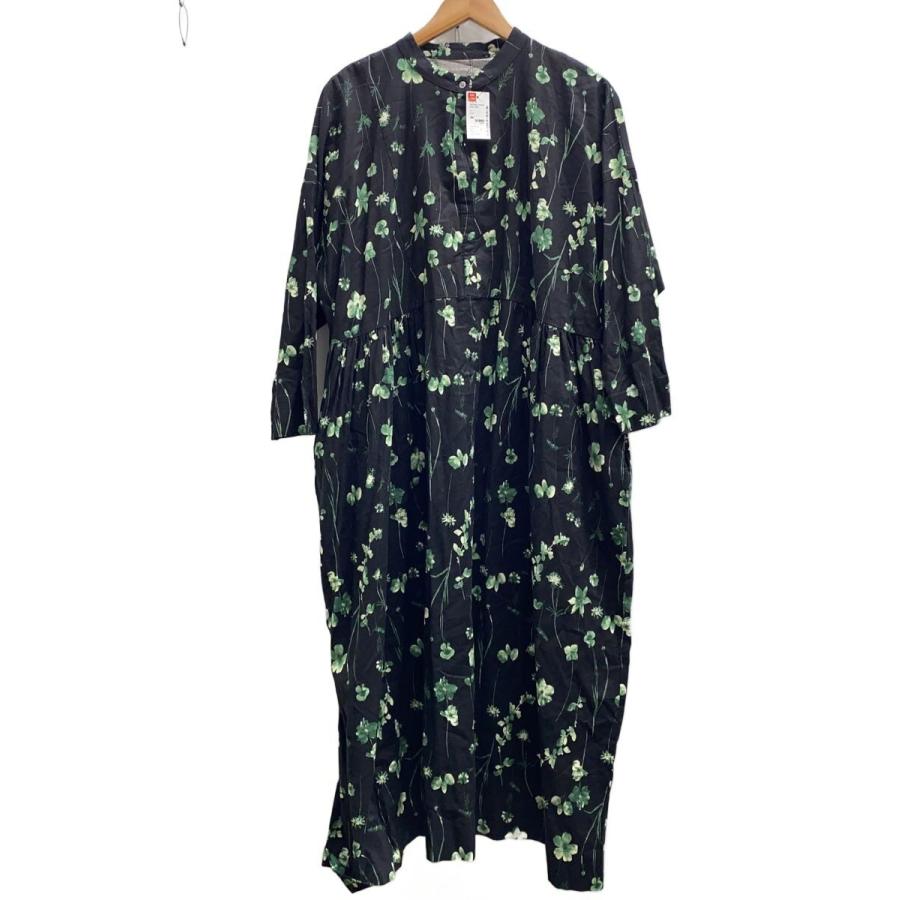 JOURNAL STANDARD LUXE◇長袖ワンピース/--/コットン/BLK/花柄