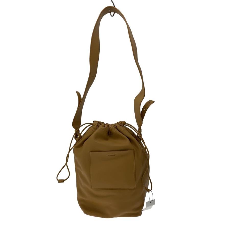 JIL SANDER◇バッグ/レザー/ベージュ/無地 : セカンドストリートYahoo