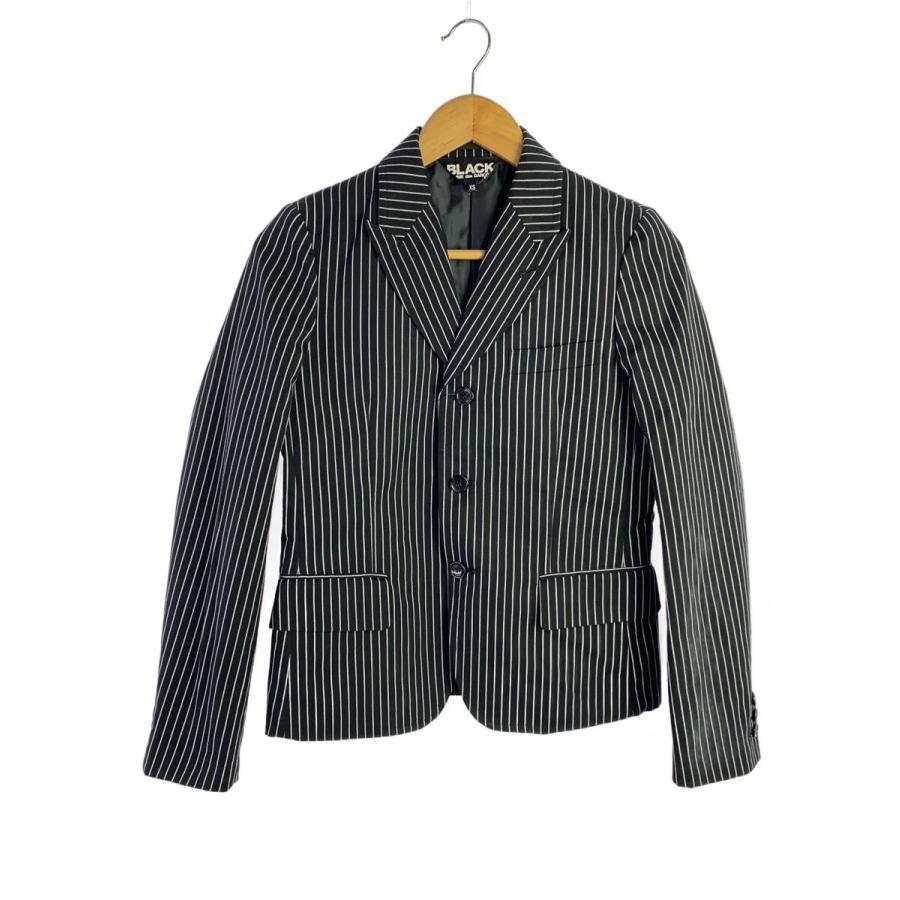 BLACK COMME des GARCONS◇テーラードジャケット/XS/ポリエステル/BLK 