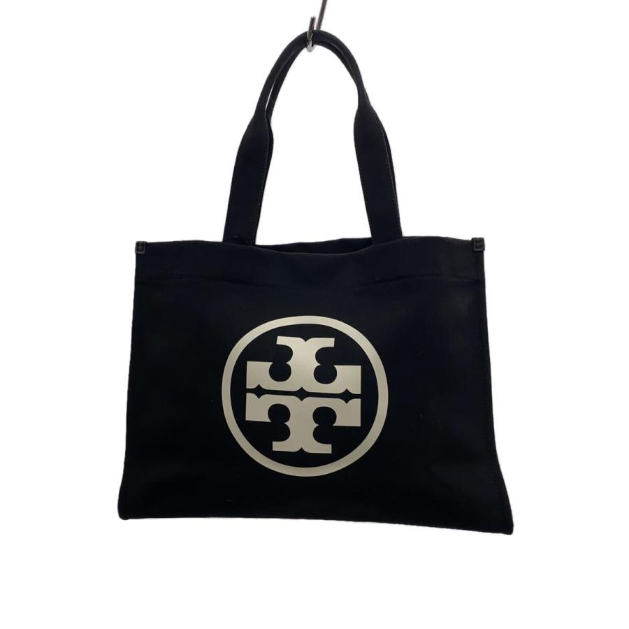 TORY BURCH◇トートバッグ/キャンバス/BLK/10008684 : セカンド TORY BURCH◇トートバッグ/キャンバス/BLK/10008684 : セカンド