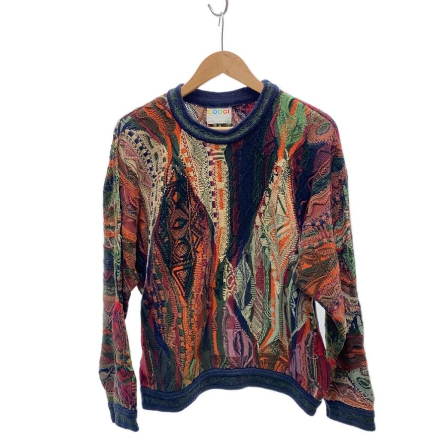 COOGI / ニット・セーター(厚手)/L/コットン/NVY/総柄 COOGI◇ニット・セーター(厚手)/S/コットン/マルチカラー : セカンド