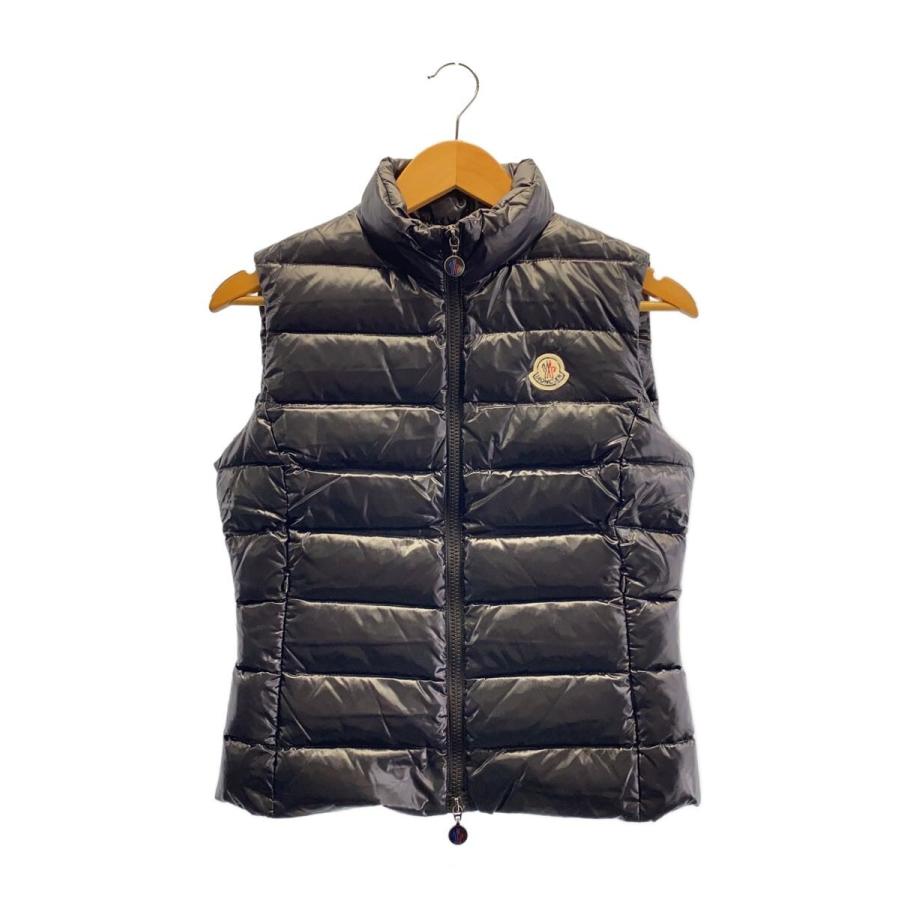 MONCLER◇GHANY GILET/ダウンベスト/0/ナイロン/BLK/無地/020934830150