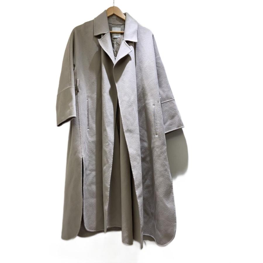 ebure スーパー120s ウールコート　グレー　36 ebure スーパー120s ウールコート グレー 36