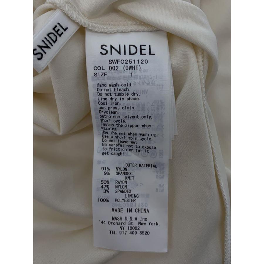 SNIDEL◇25ss/レースポロドレス/1/ナイロン/WHT/SWFO251120