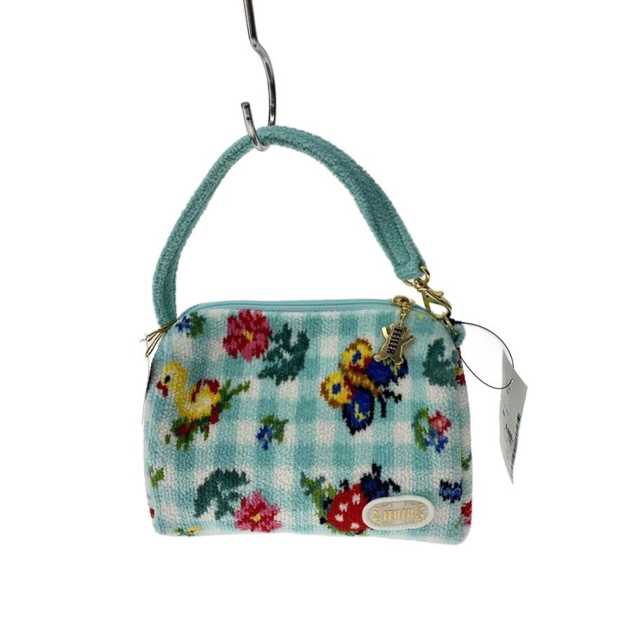 FEILER◇手付きポーチ/ハイジチェック/ポーチ/--/GRN/総柄 : セカンド