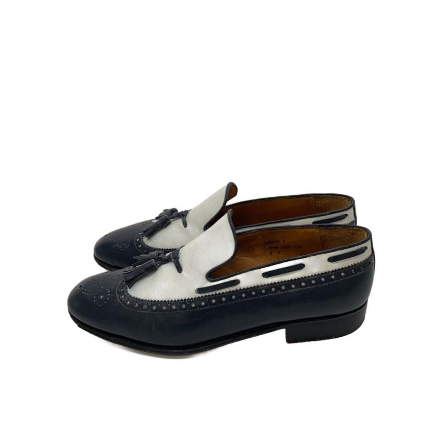 J.M.WESTON◇ローファー/UK6/NVY/レザー/ウイングチップタッセル