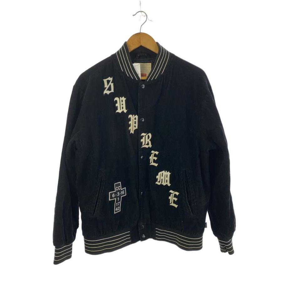 Supreme◇状態考慮/スタジャン/M/コーデュロイ/BLK : セカンド