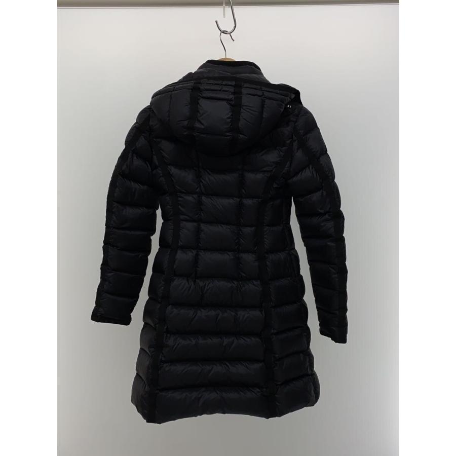 MONCLER◇HERMINE/ロングダウンジャケット/ナイロン/BLK/12-093-49339