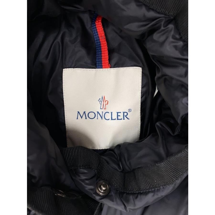 MONCLER◇HERMINE/ロングダウンジャケット/ナイロン/BLK/12-093-49339