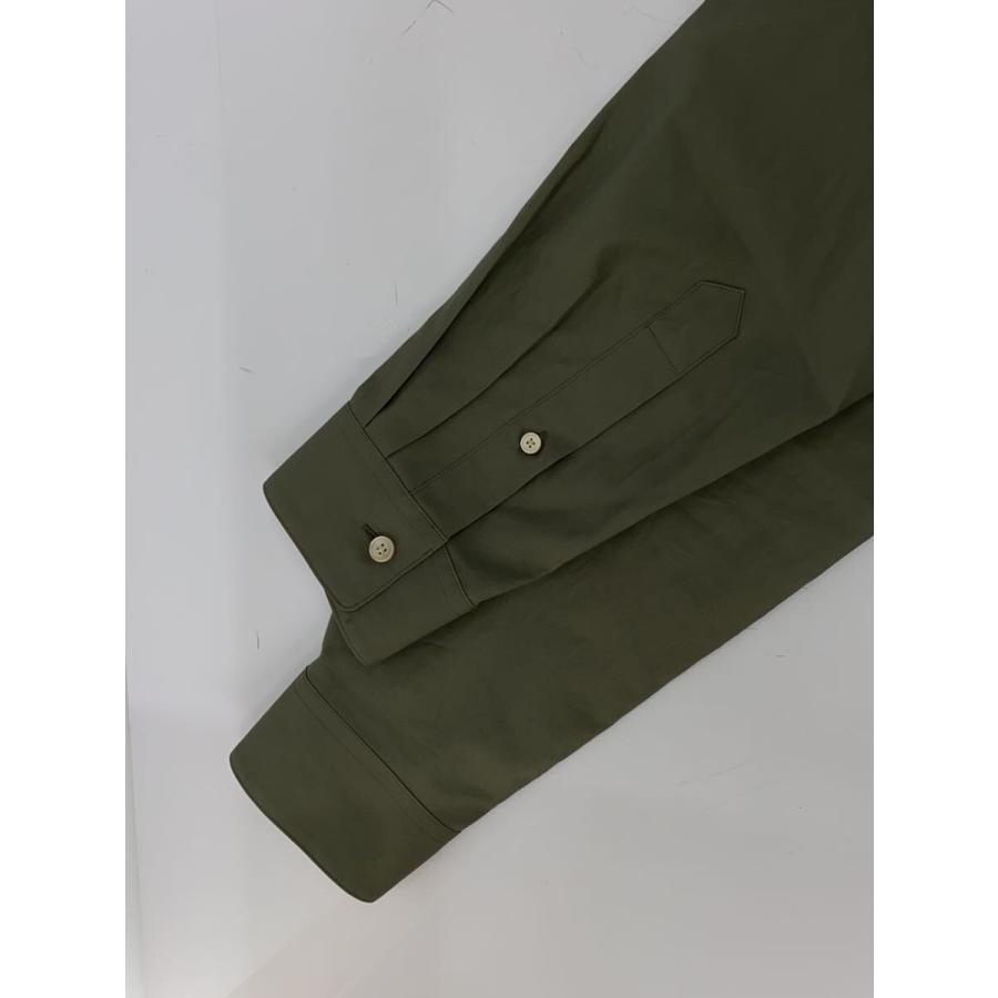 AURALEE◇26SS/WASHED FINX TWILL SLIM SHIRT/4/コットン/KHK